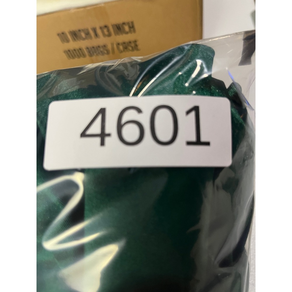 Emerald Sundae Dress Womens 18 Hunter Green Satin Ruched Asymmetrical GEPP4310 - Picture 9 of 10